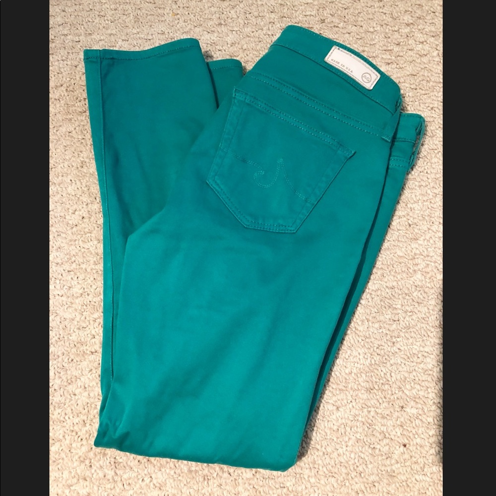 Blue AG Crop Jeans